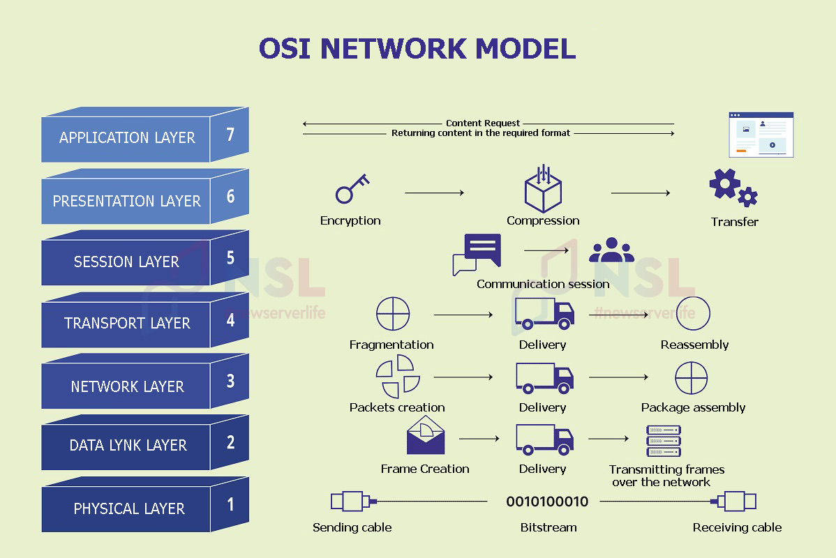 OSI network model for beginners: device, layers, protocols