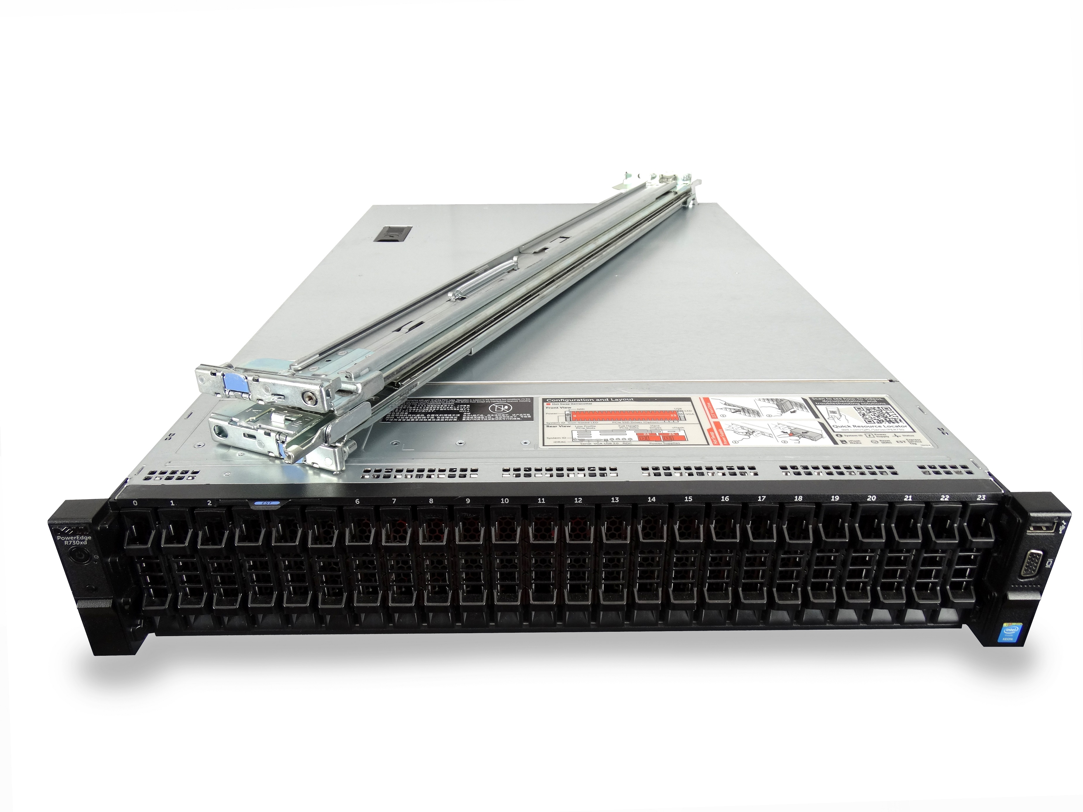 Buy Refurbished DELL POWEREDGE R730XD 24SFF (4X NVME U.2) Servers