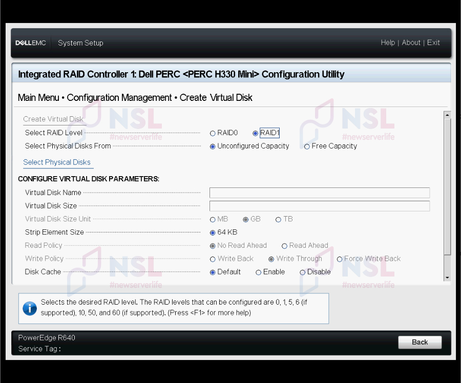 Dell PowerEdge R640 - RAID setup from NVMe drives