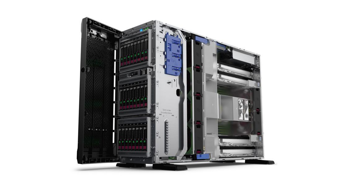 サーバー HPE ProLiant ML350 Gen10/2x Xeon/64GB HPE ProLiant ML350 G10 Gen10 2 x Silver 4214 64GB RAM 2 x 2TB HDD