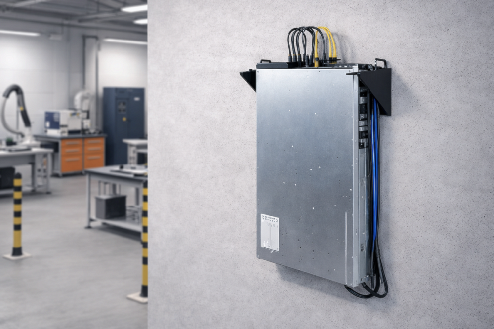 Vertical server wall mounting: Space-saving setup for rackmount servers